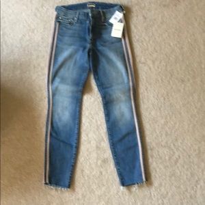 Mother cropped denim jeans
